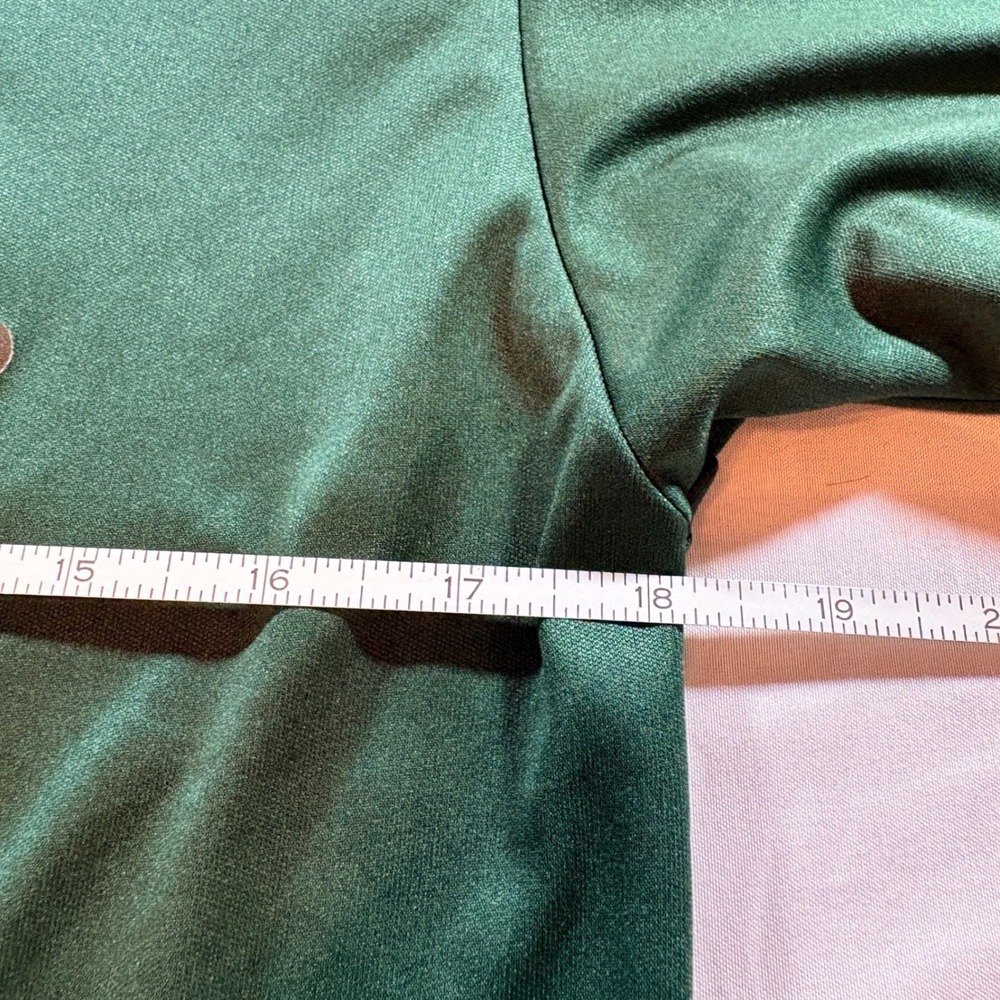 Alleson Athletic Hummus Hitters Jersey Mens Small Green Henley Softball Shirt - Picture 6 of 9